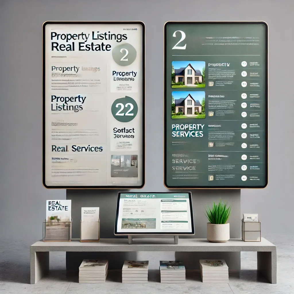 Solución de Digital Signage para inmobiliaria