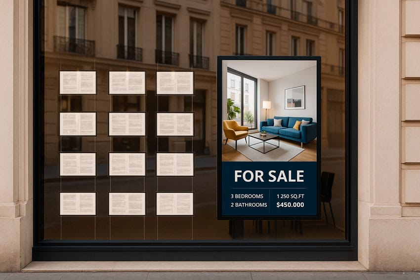 Digital Signage para Inmobiliaria