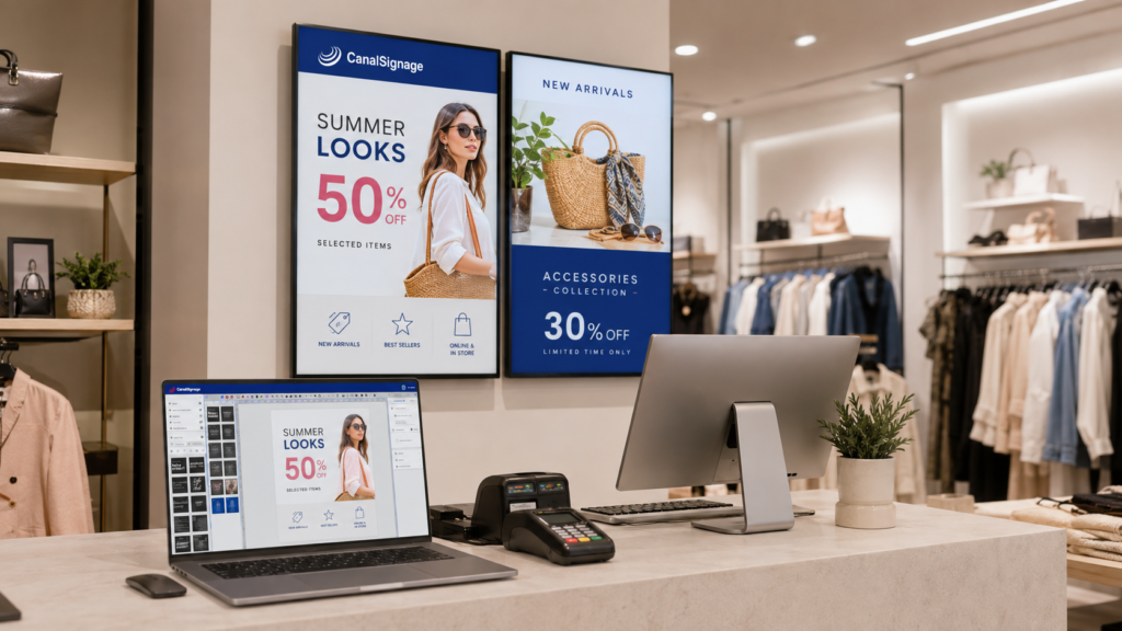 cartelería digital para tiendas en punto de venta