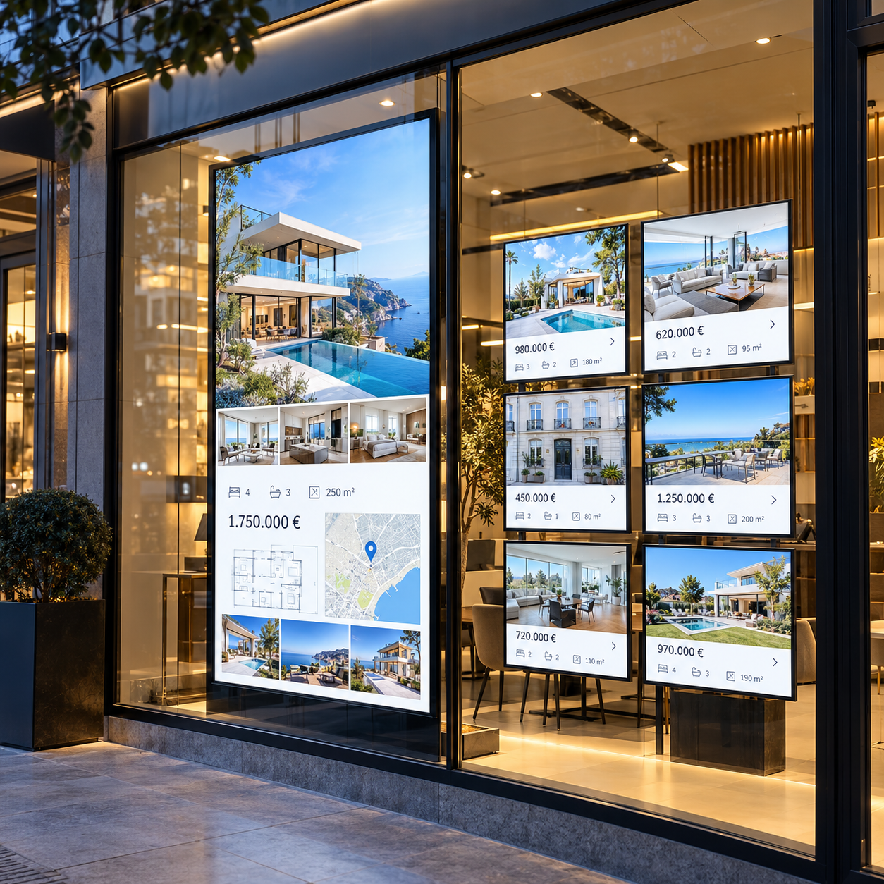 Solución de Cartelería Digital para Inmobiliaria⚡️