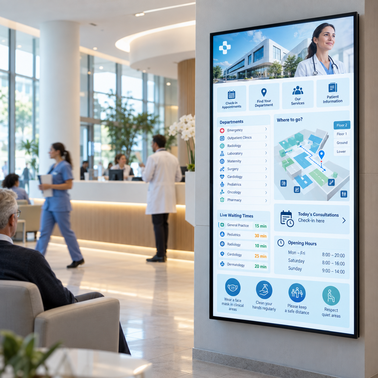 Solución de Digital Signage para Clínicas