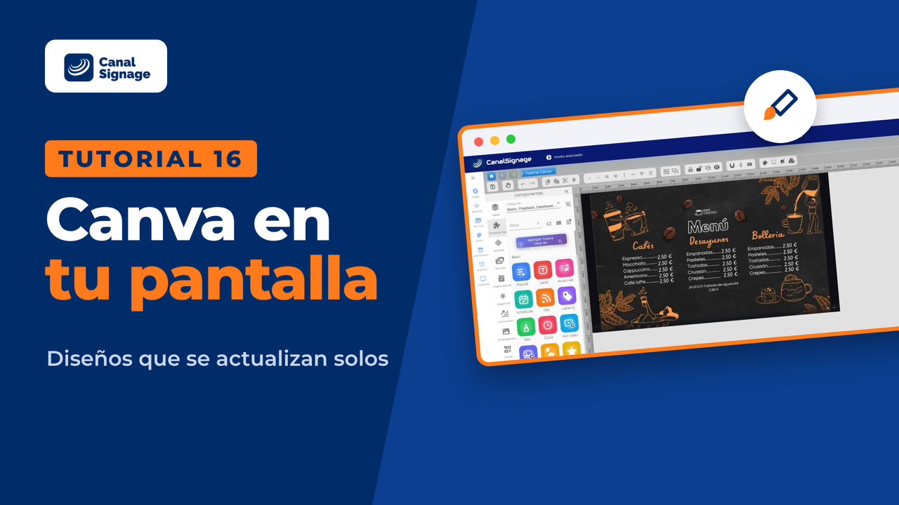 Tutorial 16: Canva en tu pantalla: diseños que se actualizan solos