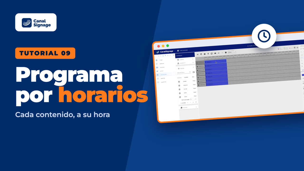 Tutorial 9: Cómo programar contenidos por horarios en tu cartelería digital